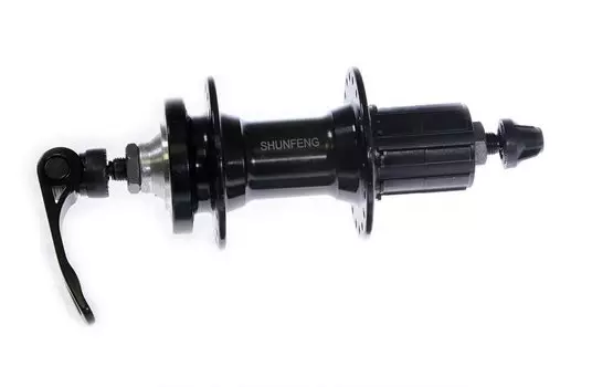 Втулка велосипедная SHUNFENG, задняя, под кассету, 8-10 скоростей, под диск, на эксцентрике, SF-A217R black