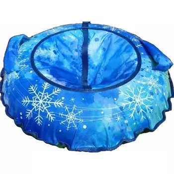 Санки надувные Vinca Sport "Ватрушка", 80 см, с круговым дизайном, Снег 80