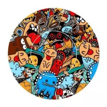 Санки надувные Vinca Sport "Ватрушка", 80 см, с круговым дизайном, цирк 80