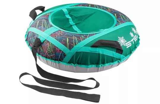 Санки STELS, надувные D110см верх -ткань 600D с рисунком, без камеры, сн032/сн030.110 зелёные