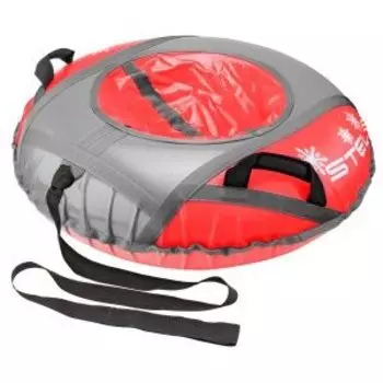 Санки STELS, надувные D80см верх тентовая ткань, без камеры, сн040/сн040.080 красно-серый, 710095