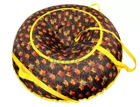 Санки-ватрушка Vinca Sport, диаметр - 100см, "совушка", низ ПВХ, верх ткань Oxford Print, плотность ПВХ 650г/м2