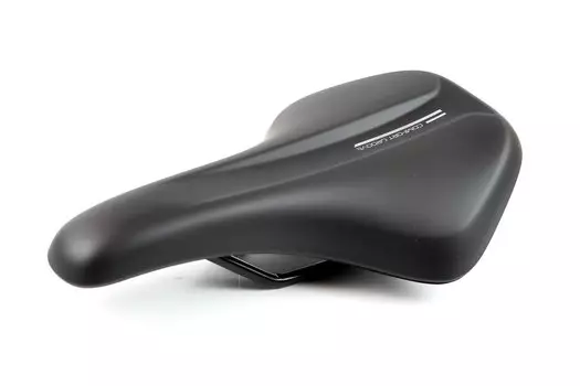 Седло HORST универсальное MTB, 260х160мм мягкое, эластомерное, черное, 00-180759