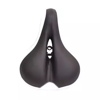 Седло HORSTкомфорт 250х210мм с вентиляцией. с замком, эластомерное, черно-белое, 00-171700