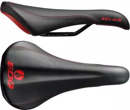 Седло SDG Bel-Air RL Steel, 270х140 мм, черно-красный, 00080DS