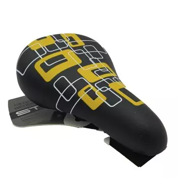 Седло TRIX, детское, 200x140 мм, с замком, 360 г, черный, AZ-5592