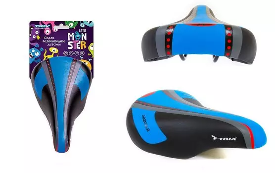 Седло TRIX Little Monster детское, 230х145 мм, SD-TX-MONSTER-0-0