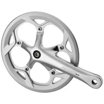 Система шатунов велосипедная Prowheel, 165мм, 52T 110.5MM, звезда сталь, с пластиковой защитой, SOLID-252PP-3-F