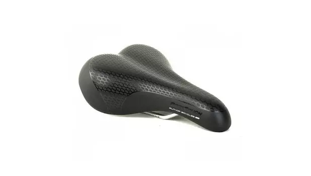 Седло велосипедное AUTHOR SOFT TOUCH VACUUM, 255х160 мм, черный, 8-31048045
