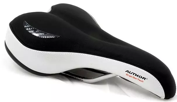 Седло велосипедное AUTHOR, спорт/туризм, ERGOGEL TECH, черно-серое, 8-31050906