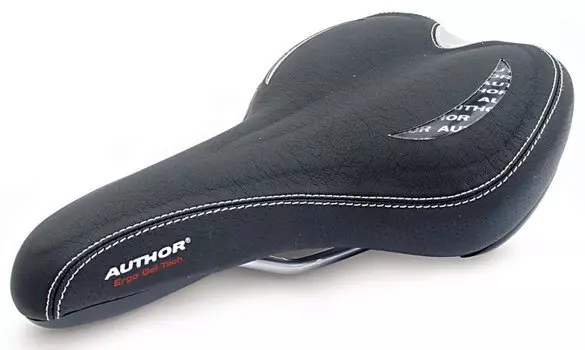 Седло велосипедное AUTHOR, спорт/туризм, ERGOGEL TECH, черное, 8-31050905