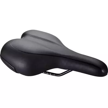 Седло велосипедное BBB 2019 saddle Meander Active 170, City Saddle, Special PU, boron rails, 170 x 270mm, черный, BSD-91