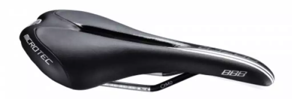 Седло велосипедное BBB Razer, anatomic, mircrofiber, CrMo rail, 130mm, black, BSD-62
