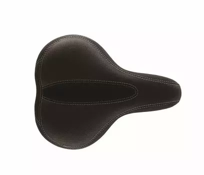 Седло велосипедное DDK, для города, унисекс. Направляющие - сталь. Цвет черный. Размер 270x195 мм., D-2312QNE