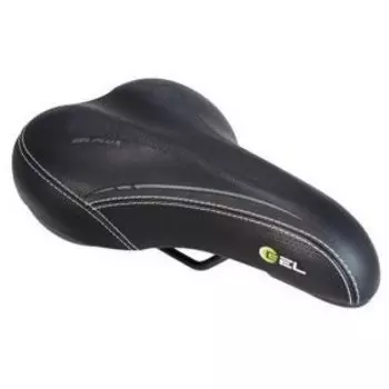 Седло велосипедное DDK, комфорт, для города, с гелевыми вставками, унисекс, DDK-2343_NEG
