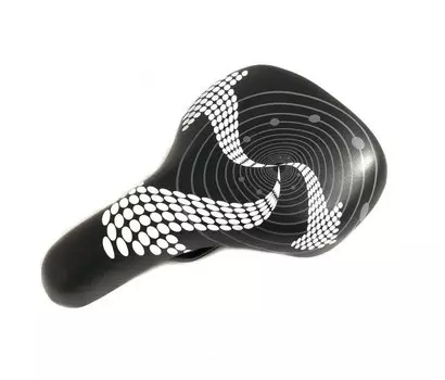 Седло велосипедное детское Forward HF-AZ-9008 INFINITY, 235*150 мм, с замком, черно-белый, RSAHFAZ90082