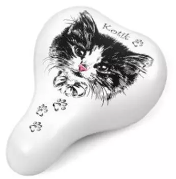 Седло велосипедное детское с замком, 220*160мм, VS 18 kotik