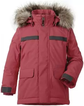 Куртка детская Didriksons HAJEN KIDS PARKA, красная малина, 502588