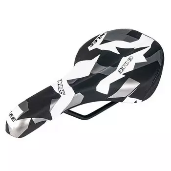 Седло велосипедное Enlee DS-20 Lightning, с принтом "молния", 145х275мм, унисекс, ARV000465