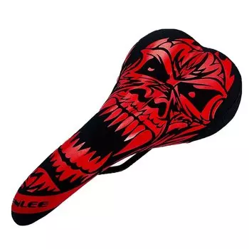 Седло велосипедное Enlee DS-20 Skull, MTB, с принтом ''череп'', унисекс, ARV000222