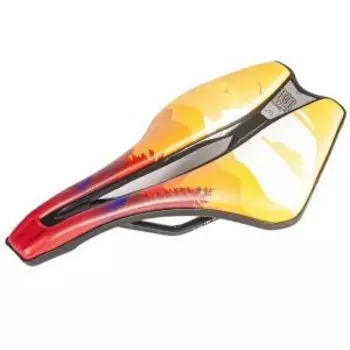 Седло велосипедное Enlee DS-30G, ширина 150 мм, с цветным принтом, ARV000466
