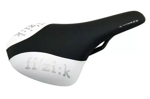 Седло велосипедное Fizik ANTARES Carbon, черно-белое, 7043SXSA49729