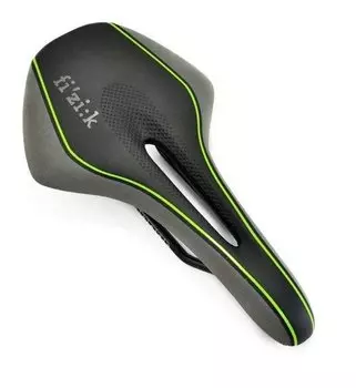 Седло велосипедное Fizik Luce Black/Lime, 70B4SA13041