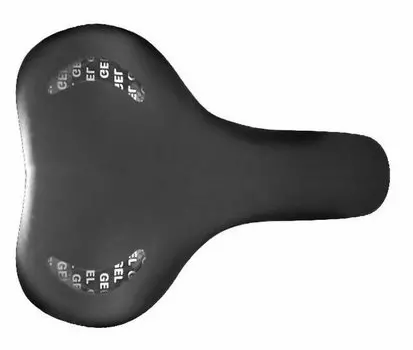 Седло велосипедное Forward GEL, 260*210 мм, с гелевыми вставками, с замком, черный, HF-AZ-6054