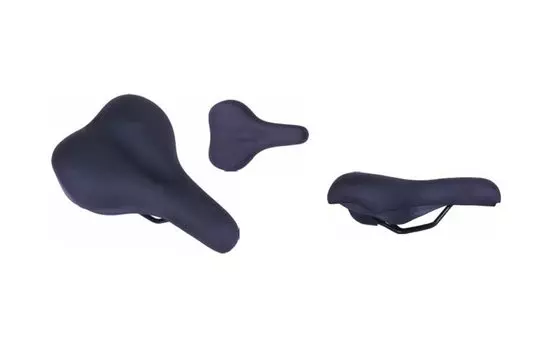 Седло велосипедное HOGGER, комфорт, 260x180 мм, унисекс, черное, SDHG60180R0BK