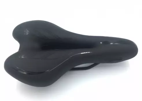 Седло велосипедное HORST, GEL, универсальное, 270х158 мм, очень мягкое, с вентиляцией, на блистере, черный, 09-200713