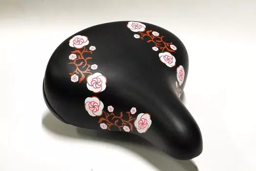 Седло велосипедное JOY KIE DS-2429 MTB 250*190mm, 550гр, комфорт, пружины+эластомер, черное