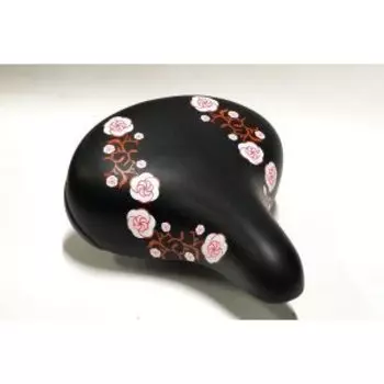 Седло велосипедное JOY KIE DS-2429 MTB 250*190mm, 550гр, комфорт, пружины+эластомер, черное