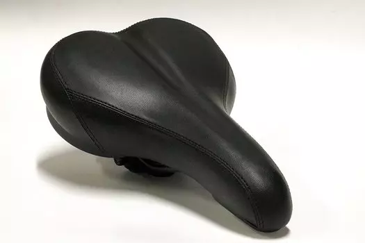 Седло велосипедное JOY KIE MTB 270*170mm, 620гр, комфорт, эластомер, черное, DS-2417