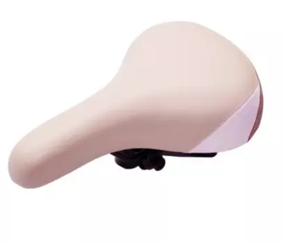 Седло велосипедное JOY KIE, MTB, 270*180mm, 620гр, анатомическое, комфорт, эластомер, бежево-коричневое, DS-2416