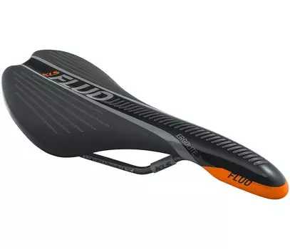 Седло велосипедное KLS FLUO, спортивное, для ежедневных тренировок, 270х125 мм, оранжевое