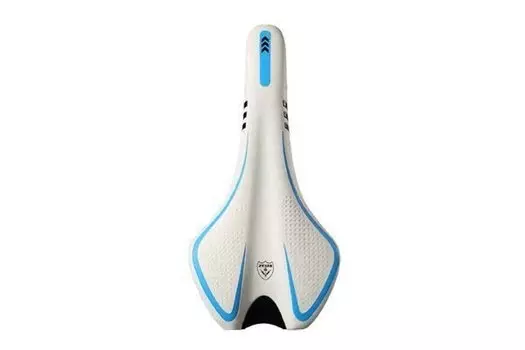 Седло велосипедное NANDUN, MTB Sport, 275x135mm, рельсы сталь, анатомическое, 287гр, белое, ZEUS Z-1020