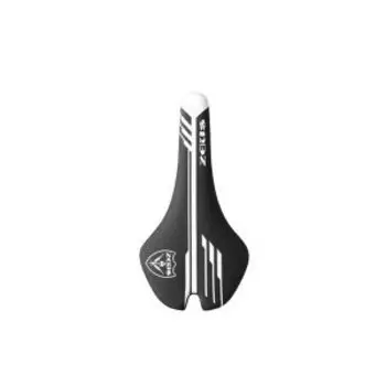 Седло велосипедное NANDUN, MTB Sport, 278x140mm, рельсы сталь, черно-белое, 290гр, ZEUS Z-1013