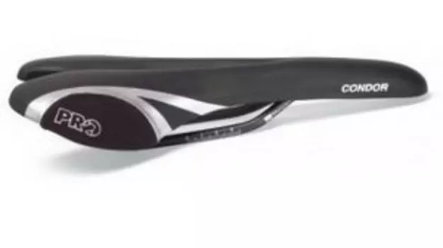 Седло велосипедное PRO Condor Trans Am, спорт, анатомическая форма, 210г, 287x130мм, черное, PR350175
