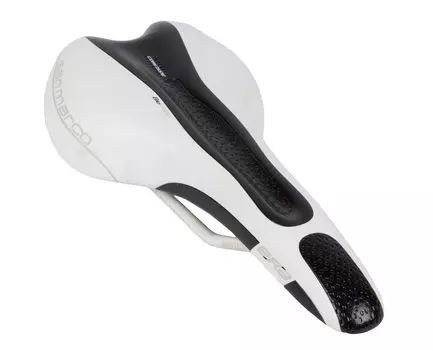 Седло велосипедное San Marco Era Dynamic, спорт, 275 г, 277х135мм, бело-черное, 0-90068