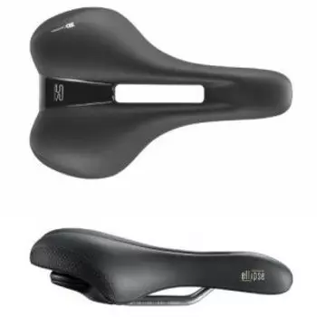Седло велосипедное SELLE ROYAL, Ellipse Комфорт Relaxed, 251х224мм, 638гр, черное, 02-300258