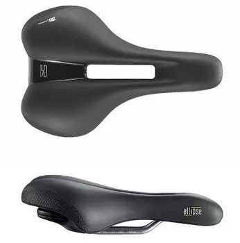 Седло велосипедное SELLE ROYAL, Ellipse Комфорт Relaxed, 251х224мм, 638гр, черное, 02-300258