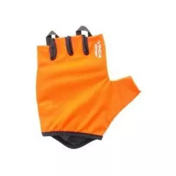 Велоперчатки Vinca Sport VG 975, материал сетка, гелевые вставки, оранжевый, VG 975 orange