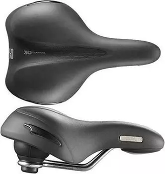Седло велосипедное Selle Royal Premium OPTICA RELAXED, 3D Skingel, обивка Black Astrale, 253х217мм, 581г, эластомеры, un