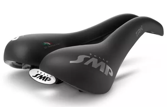 Седло велосипедное SMP TRK MAN, мужское, 280 x 160 мм, вес 405г, черный, 2020