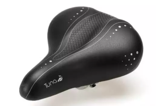 Седло велосипедное SMP TUNA CTB, женское, 273 х 234 мм, вес 628г, чёрный
