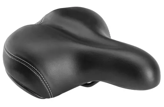 Седло велосипедное STELS AZ-5222, 255x205 мм, черный, 470173