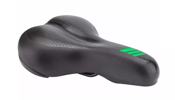 Седло велосипедное STELS AZ-6617 T-01, 260x165 мм, черный, 470187