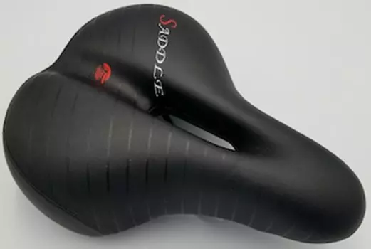 Седло велосипедное TBS AZ-6048, 280х200мм, с отверстием, без мигалки, HF-AZ-6048