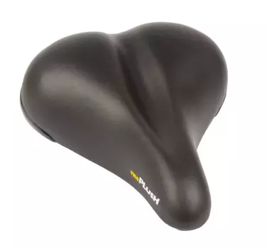 Седло велосипедное VELO ELASTOMER, комфорт, 264х220мм, черное, 5-250069