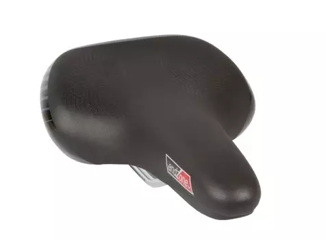 Седло велосипедное VELO VL-6268, антискользящее, эластомерное, 259х180 мм, черно-серое, 6-146268